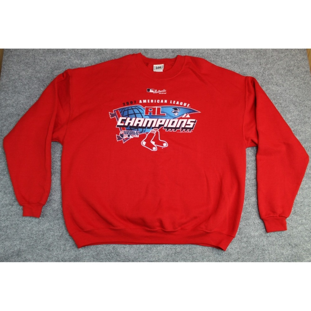 Lee Sport Boston Red Sox 2007 American League Champions RED Sweatshirt 3XL MLB